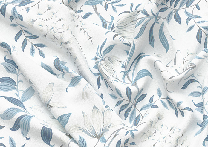 Laura Ashley Parterre, Off White/Seaspray - Roman Blind - Image 4